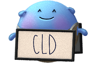Doptelet Platelet Character Wearing 'CLD' Sign
