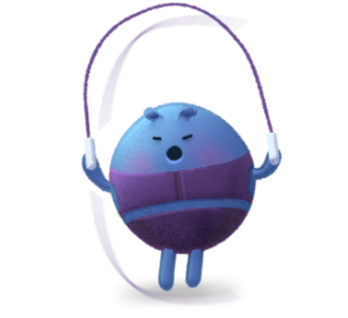 Doptelet Platelet Character Jumping Rope