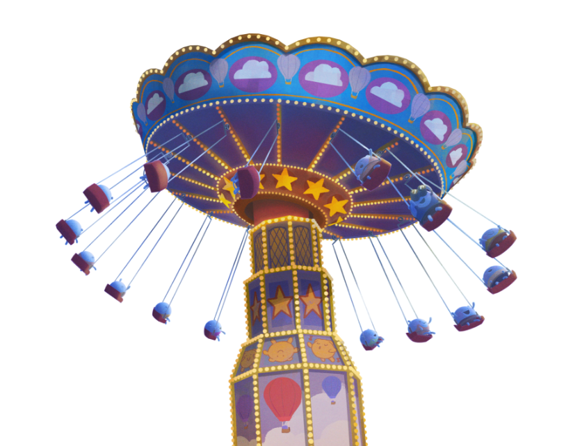 Doptelet carnival swing ride